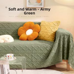 Thick Fleece Cat-Resistant Sofa Cover
