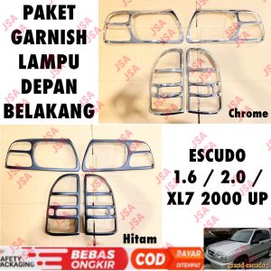 Paket Garnish Depan Belakang Escudo 1.6 / 2.0 / XL7 2000 UP Hitam Chrome .
