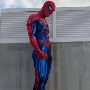 Marvel | Halloween Male Anime Ultimate Armor MK 4 Spider Cosplay Costume Men Bodysuit Zentai Full Adult Man Party Jumpsuit