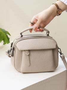 Ezhai | Leisure Simple Soft Leather Crossbody Bag Large Capacity Multi-layer