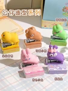 Mini Portable Office Binding Machine Cute Cartoon Student Small Size Childrens Prize Gift Handy Desktop Stapler Binding Device