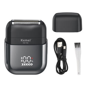 KEMEI km-t82 Usb Reciprocating Electric Shaver Washable Digital Display Professional Electric Portable Travel Bread Trimmer