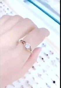 Cincin Wanita Elegan Model Kotak Hitam Anti Karat - Titanium - Rings