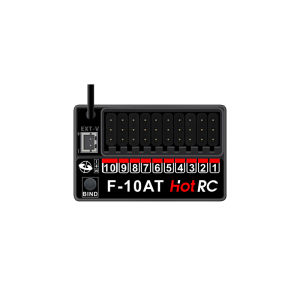 Bộ Thu Tín Hiệu Gyro 2.4G PWM 10 Kênh HotRC F-10A F-10AT Dành Cho Máy Phát CT-10B HT-10A - Bộ Thu Điều Khiển Từ Xa Đa Năng Cho Ô Tô Thuyền Tàu Máy Bay Xe Tăng