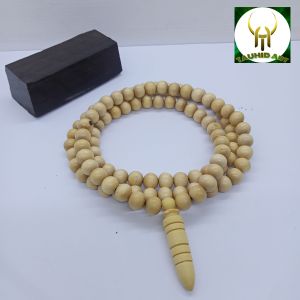 kalung tasbih kayu kemuning gading Fs102