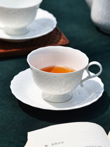 Narumi Silky White Pure White Bone China Coffee Cup Tea Cup Dish Set Gift Box Japanese Style Dining Tableware Accessories