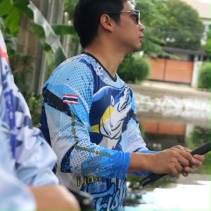 เสื้อตกปลา เสื้อกีฬา Fishing Tfactory พิมพ์ลายเต็มตัว แขนยาว ผ้า Airtech ผ้าเย็นใส่สบาย ไม่ร้อน กัน UV ผู้นำ: INKSPA