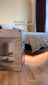 (NEW) Xiaomi Robot Vacuum 5 หุ่นยนต์ดูดฝุ่น | สถานีฐานแบบบูรณาการ | พลังดูดของพัดลม 20000Pa | ระบบหลบหลีกสิ่งกีดขวาง