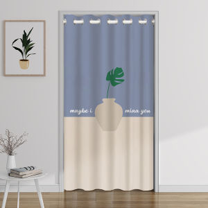 Windproof Door Curtain for Bedroom And Kitchen Home Use Room Partition No Punching Required for Bathroom Hanging Curtain