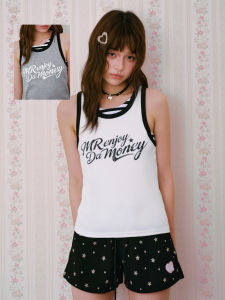 MEDM | Fake Layered Striped Color Block Casual Retro Printed Vest