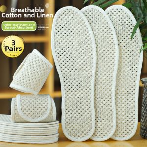 WEIKAMAYI | Deodorizing Moisture-Absorbing Cotton Linen Insoles Summer Light