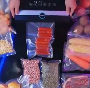 100 Túi Hút Chân Không Bảo Quản Thực Phẩm 1 Mặt Trơn 1 mặt nhám - Bọc Hút Chân Không PA Mặt đủ Tất Cả Loại Size