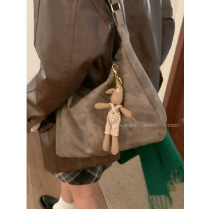 Maillard Retro Bags Female Fall and Winter 2023 New Arrival Tide Preppy Style Tote Bag Casual Large-Capacity Crossbody Bag