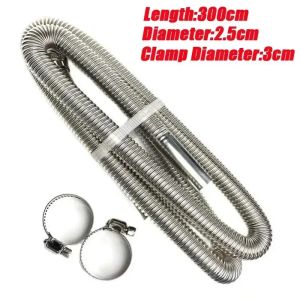 Air Diesel Parking Heater Stainless Steel Exhaust Pipe Tube Vent Hose Elbow Connector W /Clamps For Car Truck Van Amagi