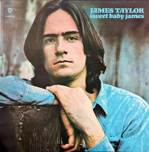 [ แผ่นเสียง Vinyl LP ] Artist : James Taylor Album :Sweet Baby James Cover : NM Disc : VG++ Manufactured : Japan Released : 1977 Price : 1350