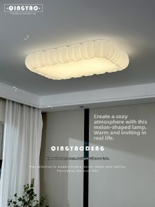 QINGYAO | Cream Color Cozy Ceiling and Pendant Light Combo