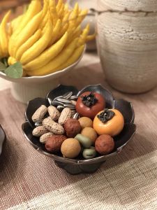 Đồ Trang Trí Trà Mini Sành Sứ Hoa Quả Hạt Giống Lựu Đỏ Hạt Sen Hạt Nhãn Hạt Gừng Nghệ Thuật Thủ Công Phong Cách Đồng Quê Trung Quốc