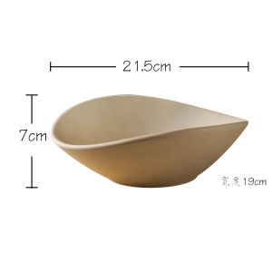 Creative Clay French Restaurant Personalized Western Dinner Plate Irregular Shape Matte Surface Soup Plate Salad Dish