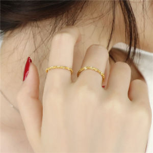 Trendy Rose Gold Titanium Steel Pinky Ring