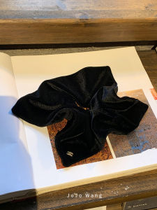 Black Velvet Square High Elasticity Hair Ties Womens Fashion Hair Bands Head Ropes Daily Use Comfortable Stretchy Hair Bands