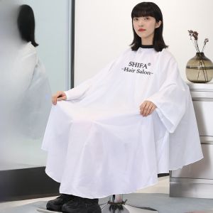 Premium Hairdressing Apron with Sleeve Non-stick Hairband for Salon Professional Hair Cutting Smock Child Grooming Tool