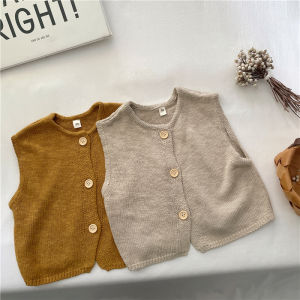 Spring & Autumn Knitted Open Cardigan Vest: A Versatile Choice for Kids