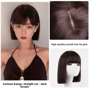 MENGSIQIAN | Lace Handwoven Real Hair Wig
