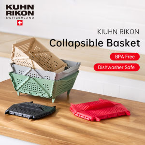 KUHN RIKON Multi-function Collapsible Drain Basket Washing Draining Storage Basket Heat Resistant Drainer Colander Practical Household Kitchen Tool