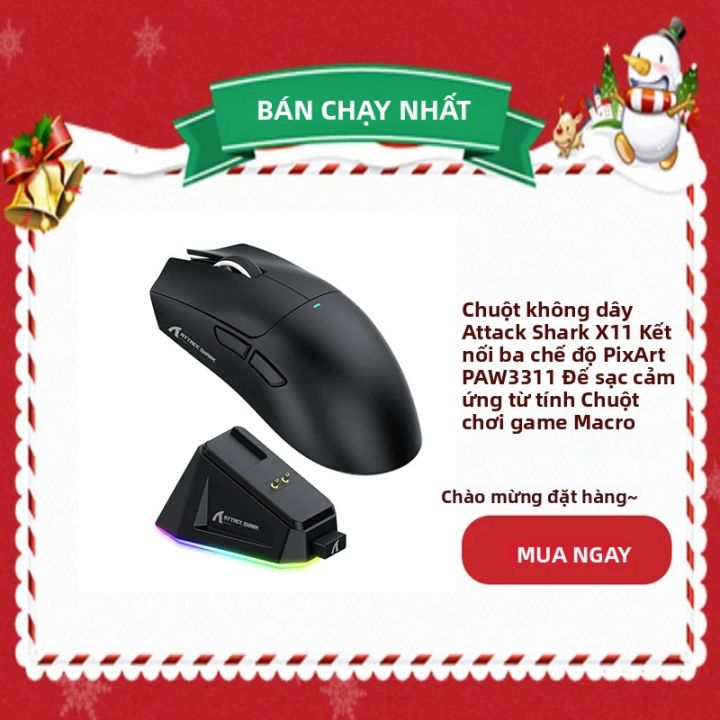 Chuột Chơi Game Không Dây Attack Shark X11 Với Kết Nối Ba Chế Độ, Cảm ...