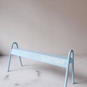 Korean Style Outdoor Coffee Shop Milk Tea Leisure Chair Table Set Whole Assembly Long Bench Movable Iron Art Abstract Pattern