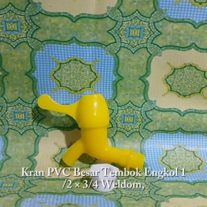 Kran PVC Besar Tembok Engkol 1/2 X 3/4 Inc Weldom Perlusin 12 pcs
