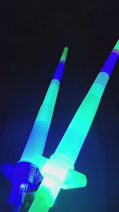 5pcs LED Glow Stick Four Section Glow Stick Telescopic Glitter Stick LED Glow Sword Kids Toy Pretend Play Mainan Lampu LED Pedang MRH