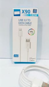 Kabel Data VVO X90 5G 180W USB 3.0 To Data Cable Charge & SYNC Cable Support Fast Charging