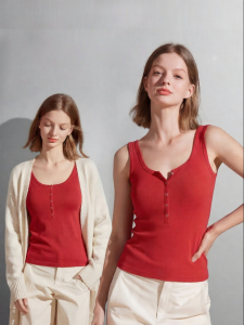 Mom Jane | Wireless Maternity Nursing Camisole Pure Cotton Red