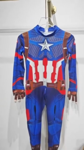 Superhero Captain America Costume For Kids Boys Cosplay Halloween school performance stage plays parties Outfit