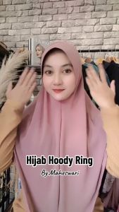 Hijab Instan Cerutty Hoody Ring Maheswari Best Seller