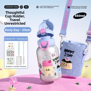 COOKER KING | Cute Portable Straw Cup for Students