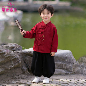 XINYUTONGGE | Spring/Autumn Traditional New Chinese Style Baby Boy Hanfu Tang Suit Birthday Set