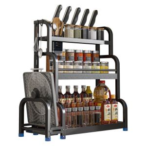 Thickened Stainless Steel Kitchen Organizer No Drilling Required