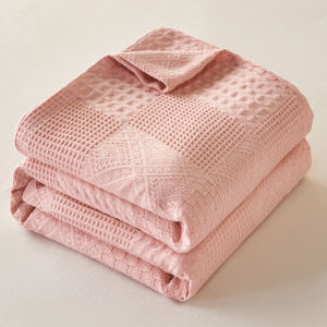 susan | Pure Cotton Wafer Texture Thin Blanket