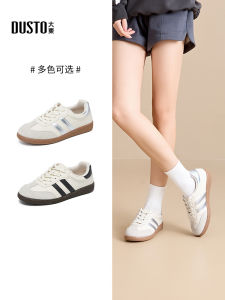 DUSTO Retro Fleece Lined Casual Shoes Soft Bottom Womens Footwear Cross Strap Waterproof Platform Leisure Board Shoes
