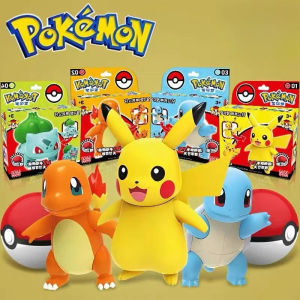 Original Pokemon Pokeball Splicing Pikachu Gengar Mew Deformation Toy Figure Action Anime Figure Kids For Toy Birthday Gift