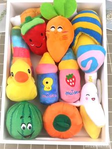 Dog Toys Pet Toys Sounding Interactive Plush Dog Chew Toy Puppy Chew Bones Balls Toys