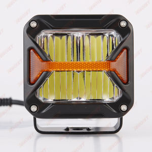 3.2 Inch Super Bright With DRL LED Flood Work Driving Head Light For Motorcycle Offroad Truck BUS ATV UTV 12-80V DC