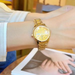 OLEVS | Đồng Hồ Thạch Anh Nữ OLEVS 5567 Đồng Hồ Đeo Tay Chống Nước Bằng Thép Không Gỉ Mặt Số Kỹ Thuật Số Lớn Thanh Lịch Với Kim Dạ Quang Và Hiển Thị Tuần