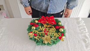 SG Merry Christmas Decorations Xmas Gifts Santa Claus Doll Pendant Ornaments /Christmas Wreath /Glasses Decor