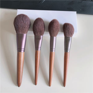 Miss Qian Fine Light Peak Makeup Brush Real Wool Animal Hair Powder Blush Highlighter Bronzer Brush for Beauty Tools