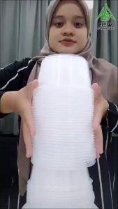 MW-R1000 Round Plastic Disposable Container With Lids 1000ML (10/50 Sets)
