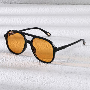 Extra large frame retro glasses for men and women double-bar multi-color design suitable for photography decoration shopping