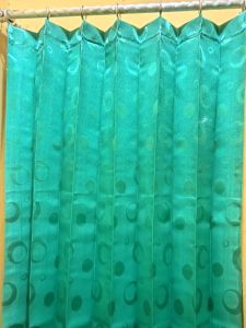 gorden plisket motif polkadot/gorden pintu dan jendela Nikita